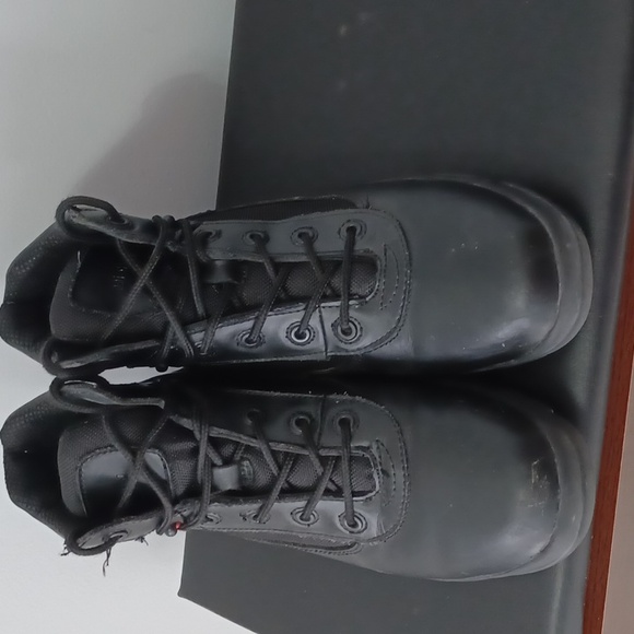 Men's Diehard Blk Leather Work Boots ' sz 12D - Picture 2 of 9